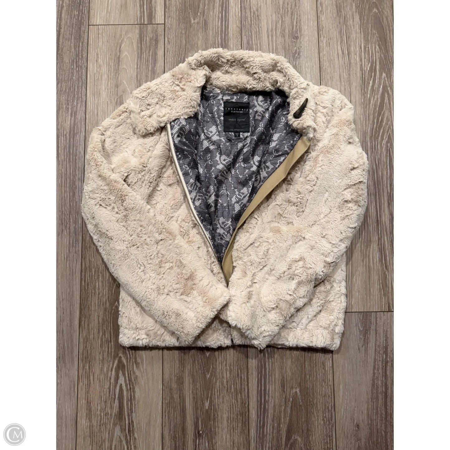 Jacket Faux Fur & Sherpa By Sanctuary In Cream, Size: S