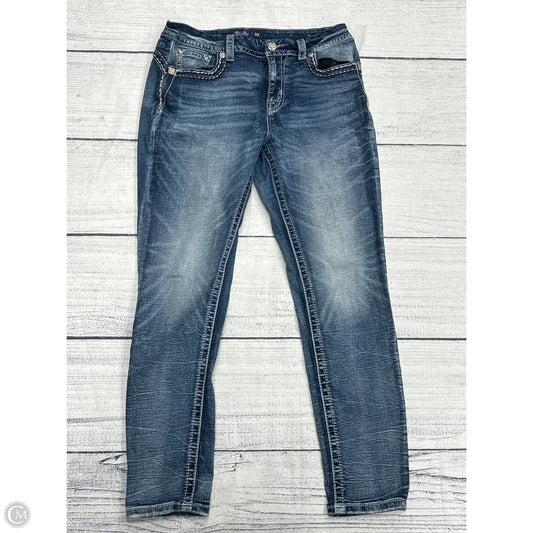 Jeans Skinny By Miss Me In Blue Denim, Size: 10