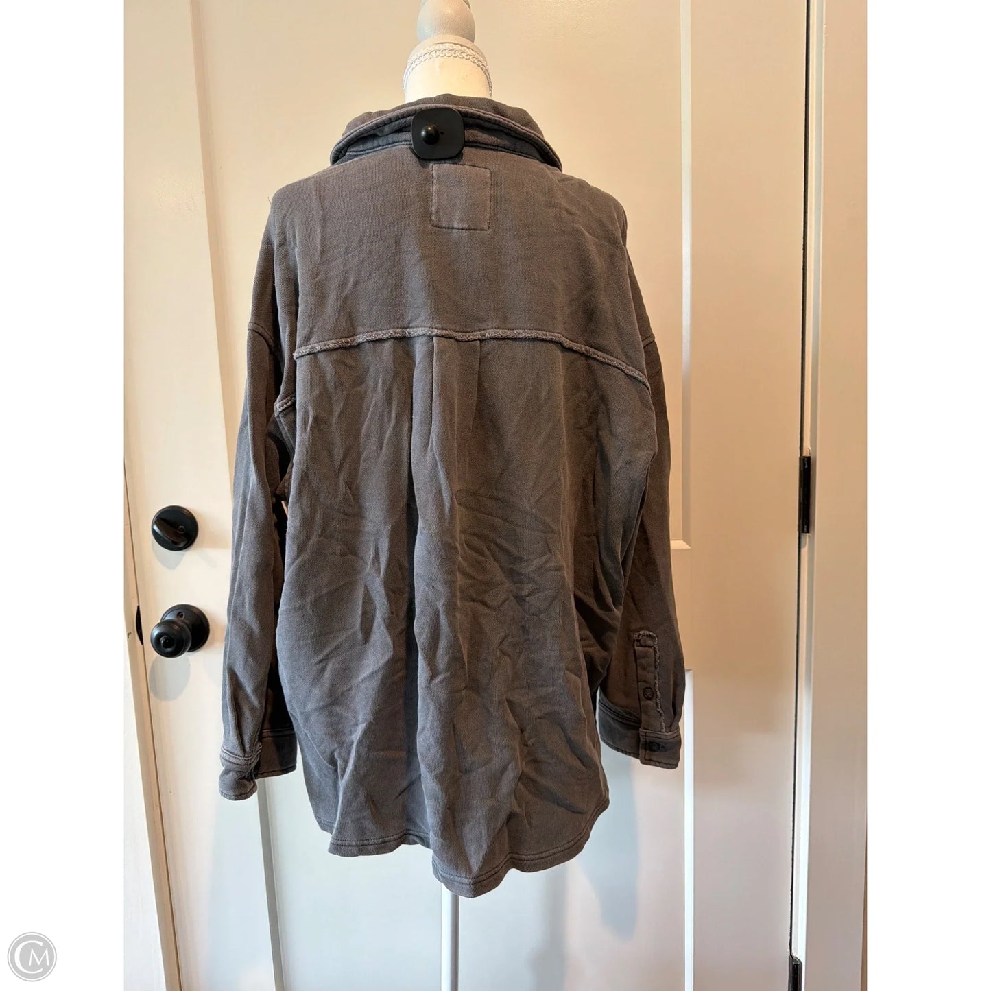 Top Long Sleeve By Aerie In Grey, Size: S