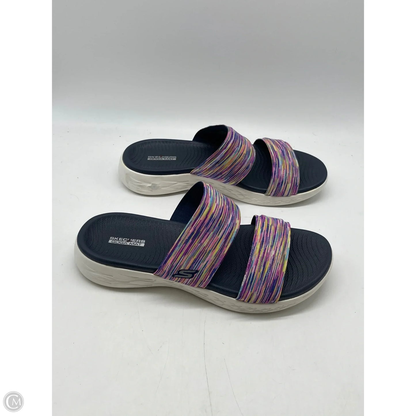 Sandals Flats By Skechers In Purple, Size: 9