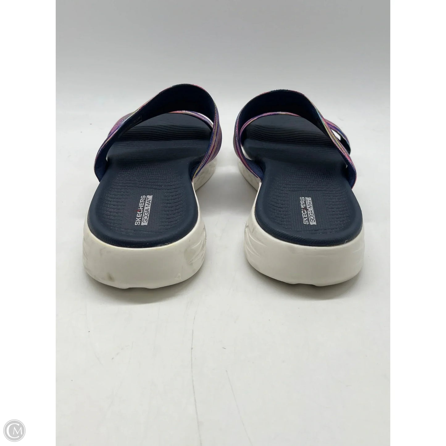 Sandals Flats By Skechers In Purple, Size: 9