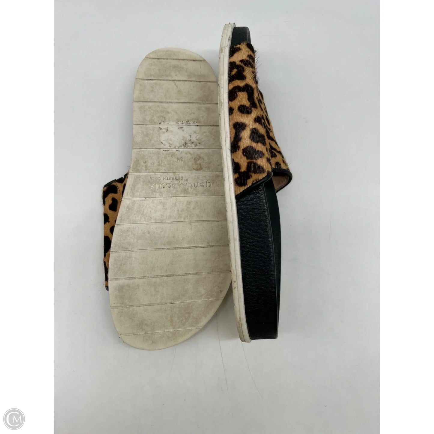 Sandals Flats By Gentle Souls In Animal Print, Size: 8