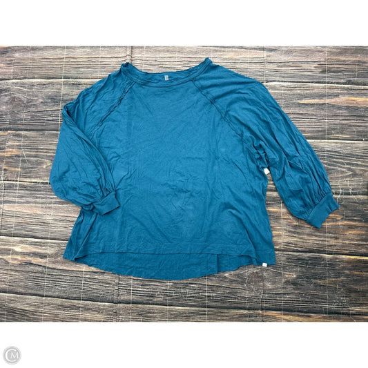 Top Long Sleeve By Free People In Blue, Size: L