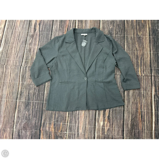 Blazer By Maurices In Grey, Size: 1x