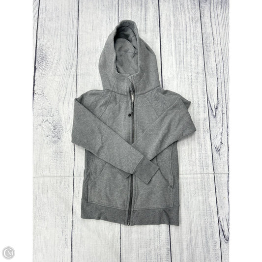 Athletic Jacket By Lululemon In Grey, Size: 6