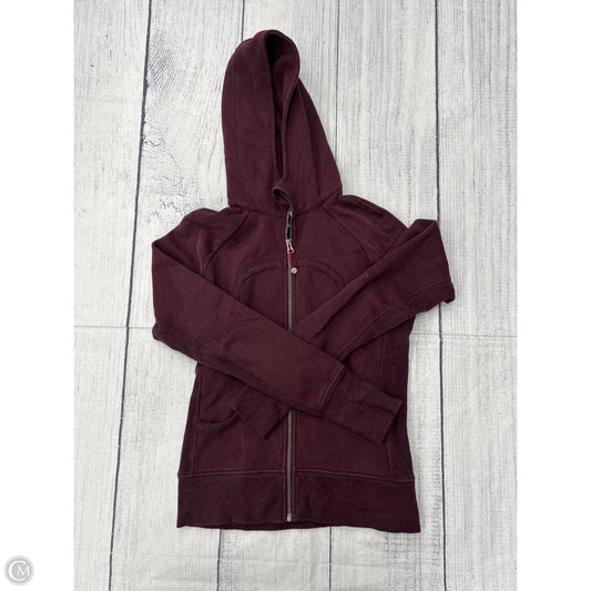 Athletic Jacket By Lululemon In Purple, Size: 8