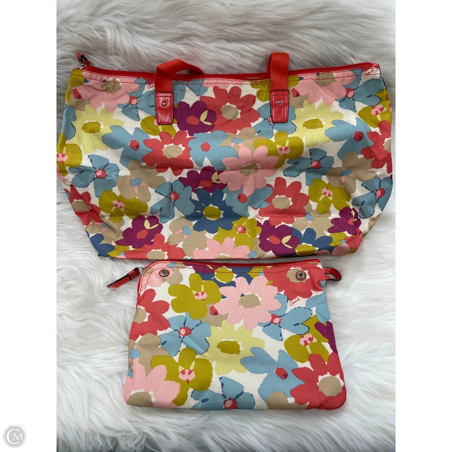 Tote Designer By Coach, Size: Medium