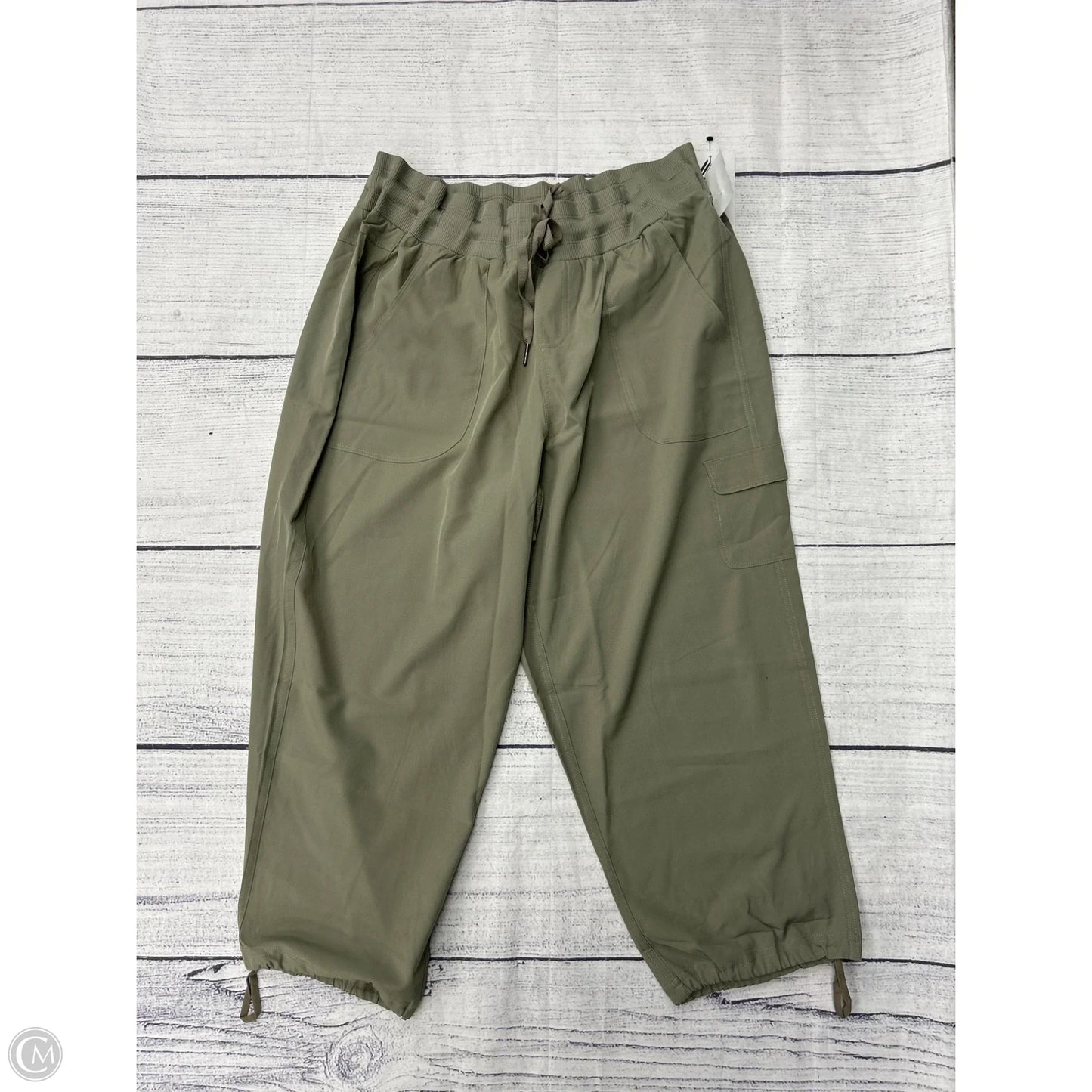 Athletic Capris By Rbx In Green, Size: L