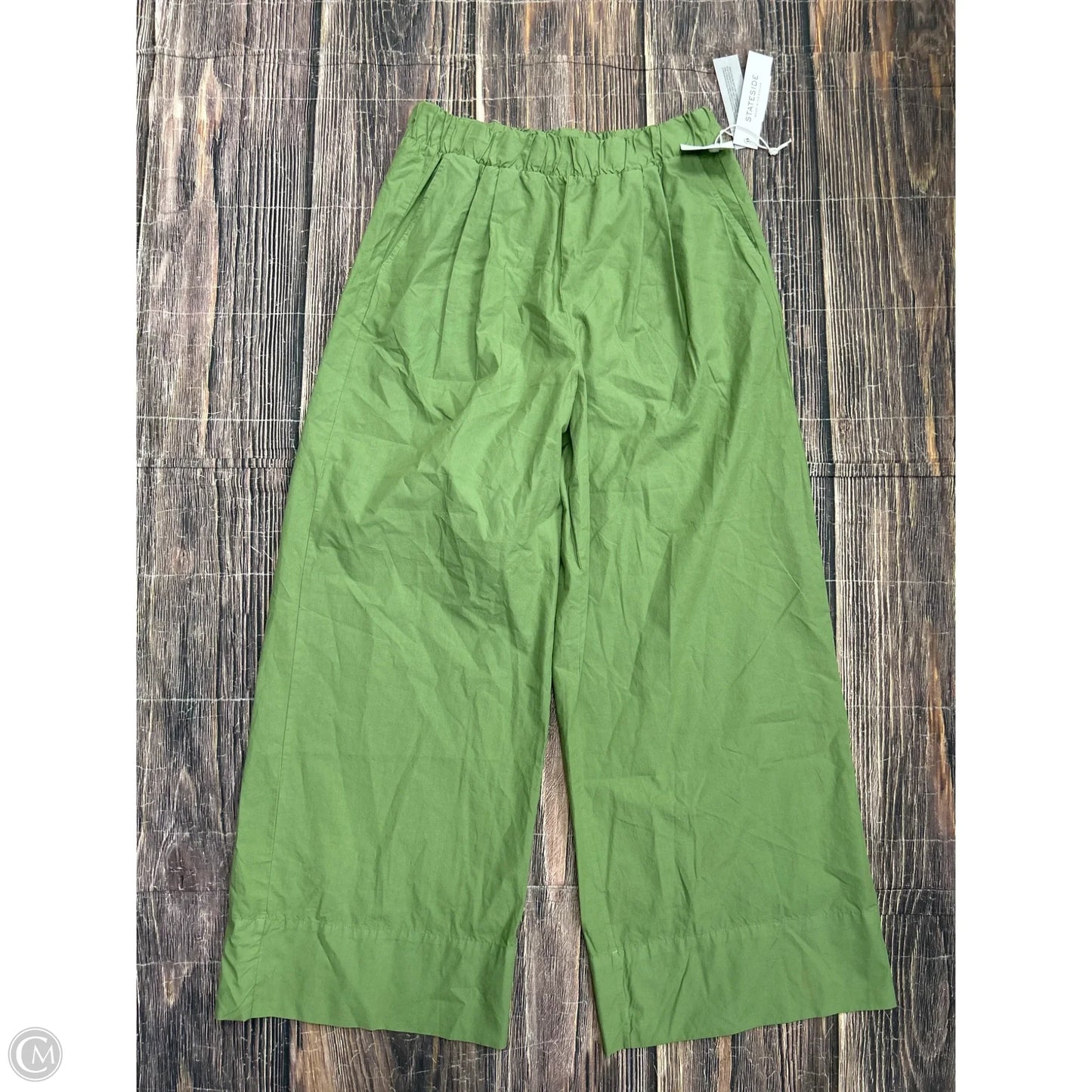 Pants Wide Leg By Stateside In Green, Size: M