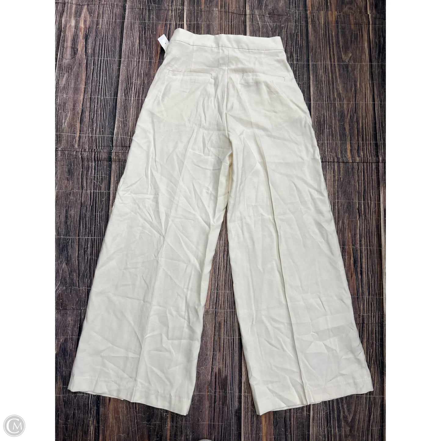 Pants Wide Leg By H&m In Cream, Size: 6