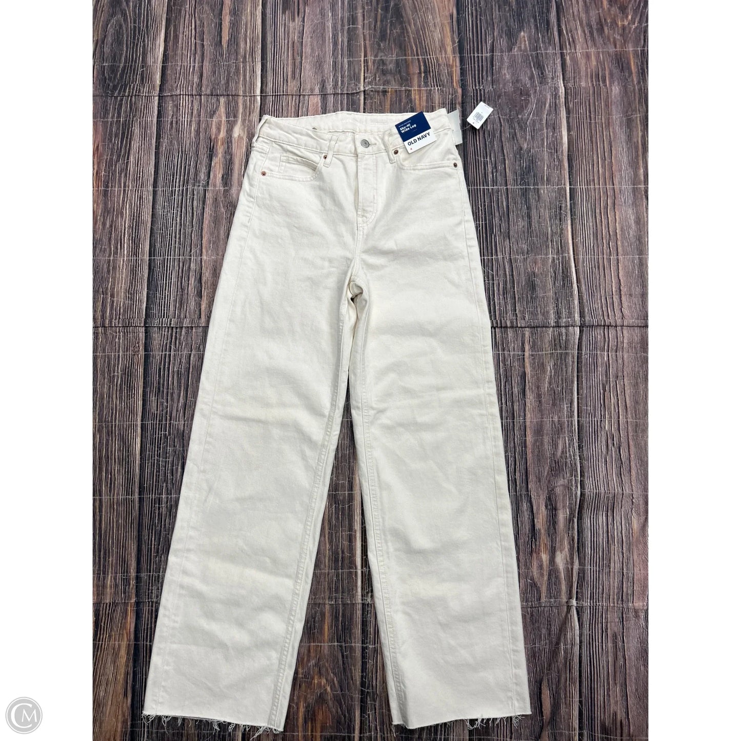 Pants Wide Leg By Old Navy In Cream, Size: 4