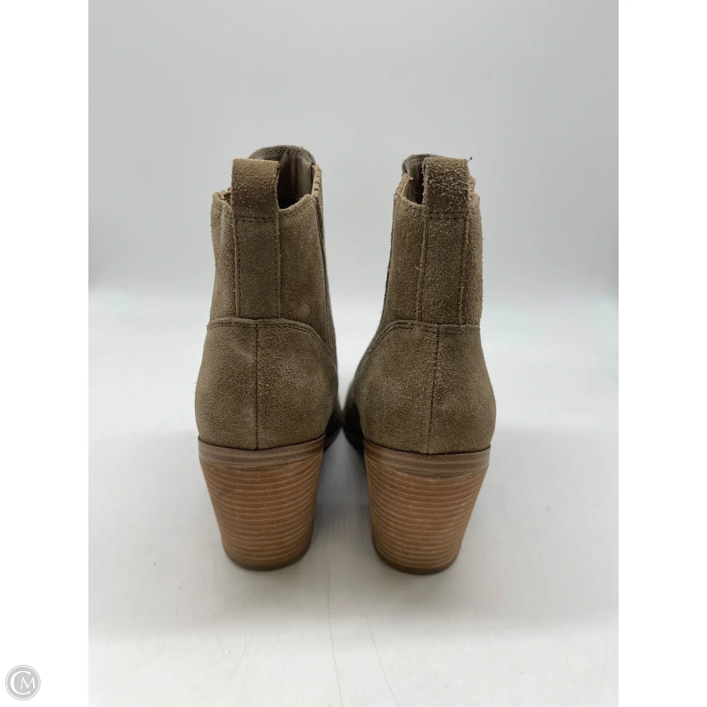 Boots Ankle Heels By Marc Fisher In Brown, Size: 9