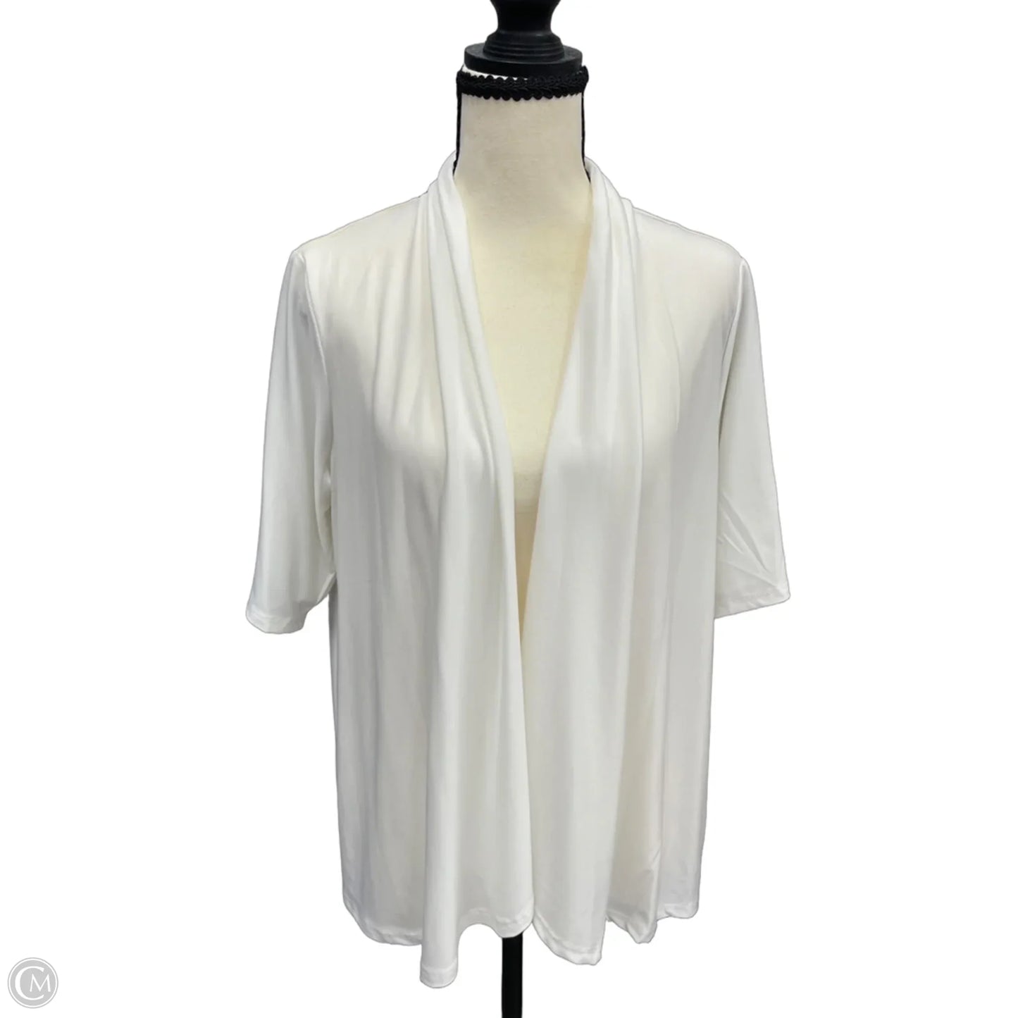 Cardigan By Nina Leonard In White, Size: L
