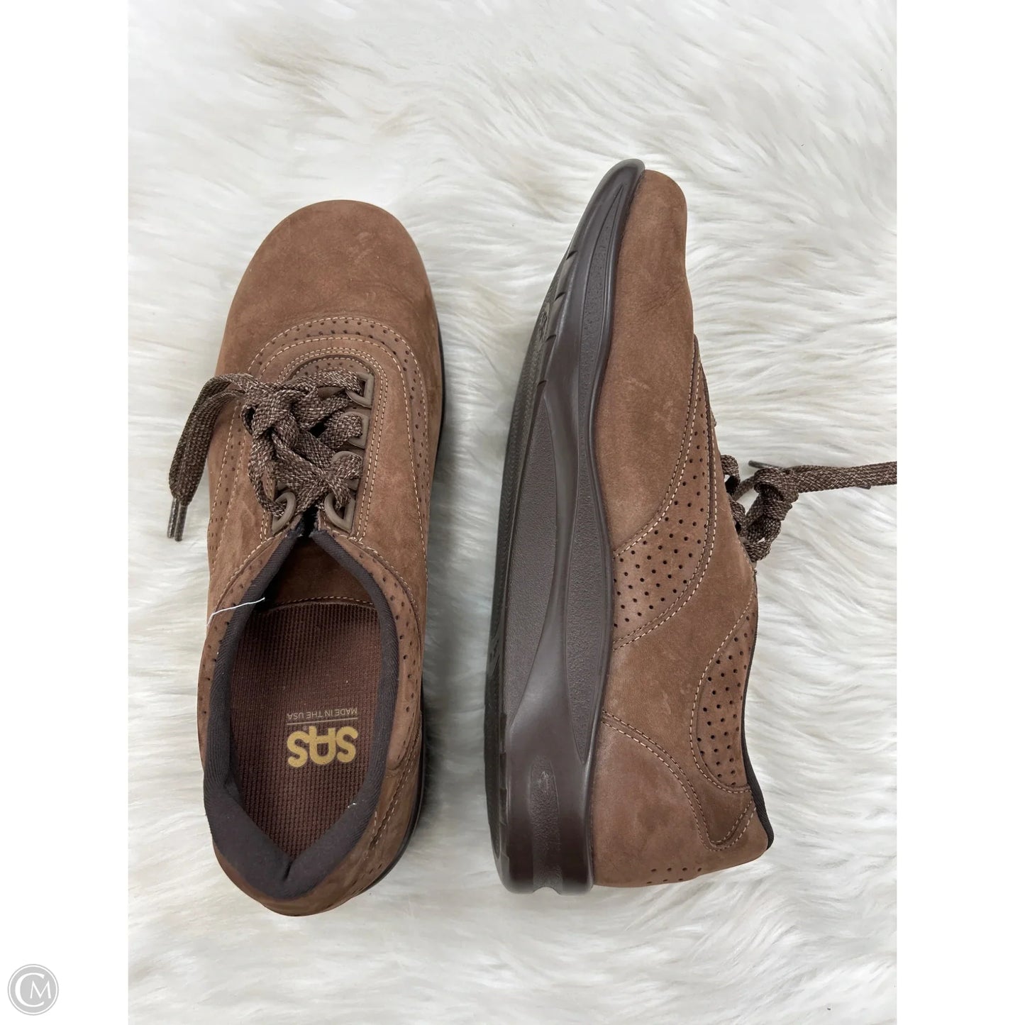 Shoes Flats By Sas In Brown, Size: 9.5