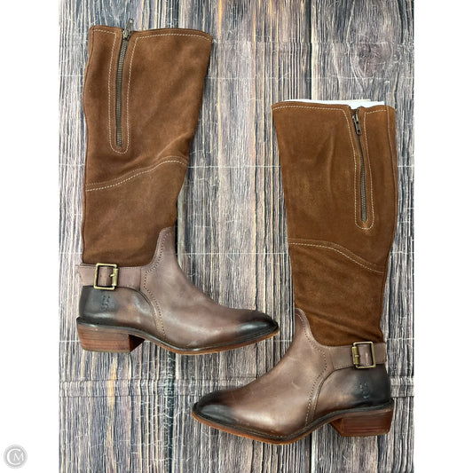 Boots Knee Flats By Bed Stu In Brown, Size: 8