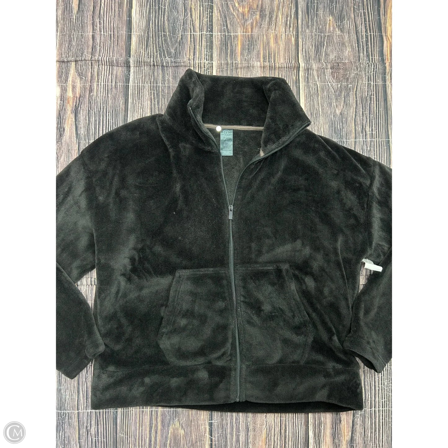 Sweatshirt Collar By Champion In Black, Size: L