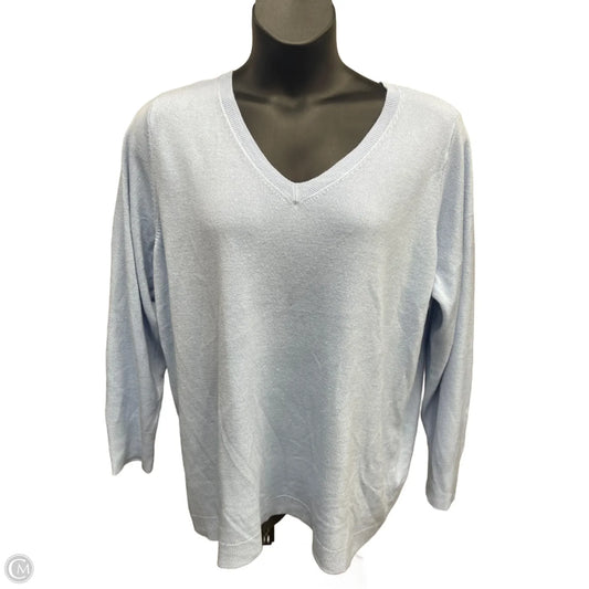 Sweater By Croft And Barrow In Blue, Size: 2x