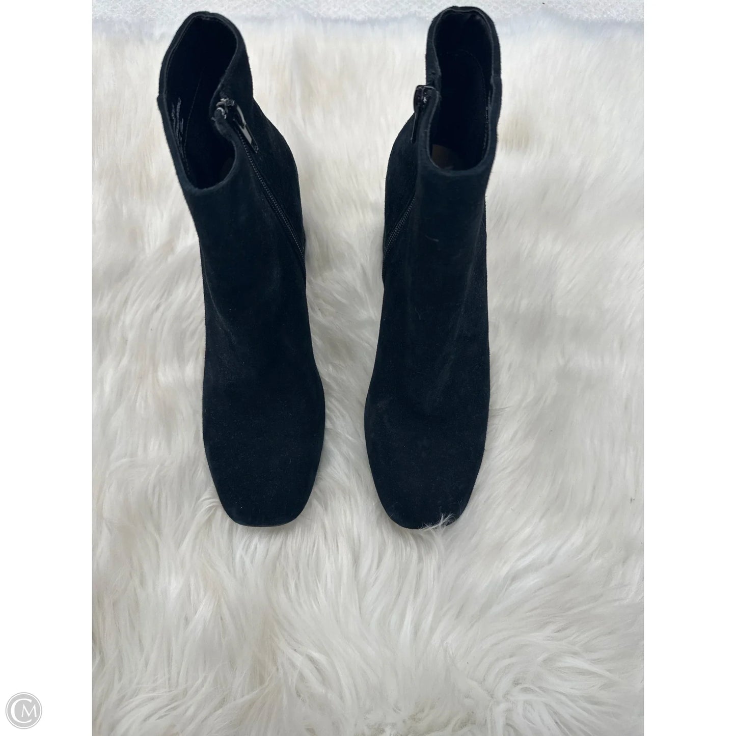 Boots Ankle Heels By Clothes Mentor In Black, Size: 8.5
