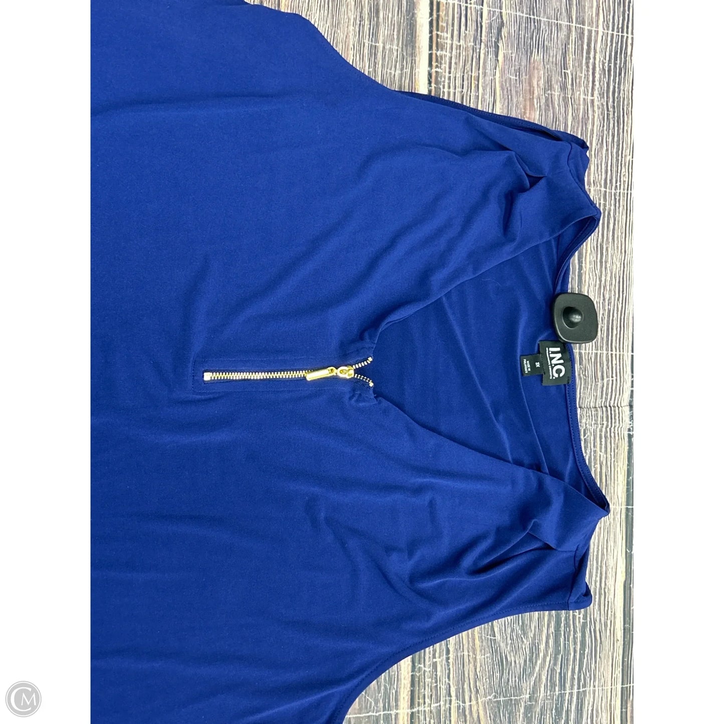 Tank Top By International Concepts In Blue, Size: 3x