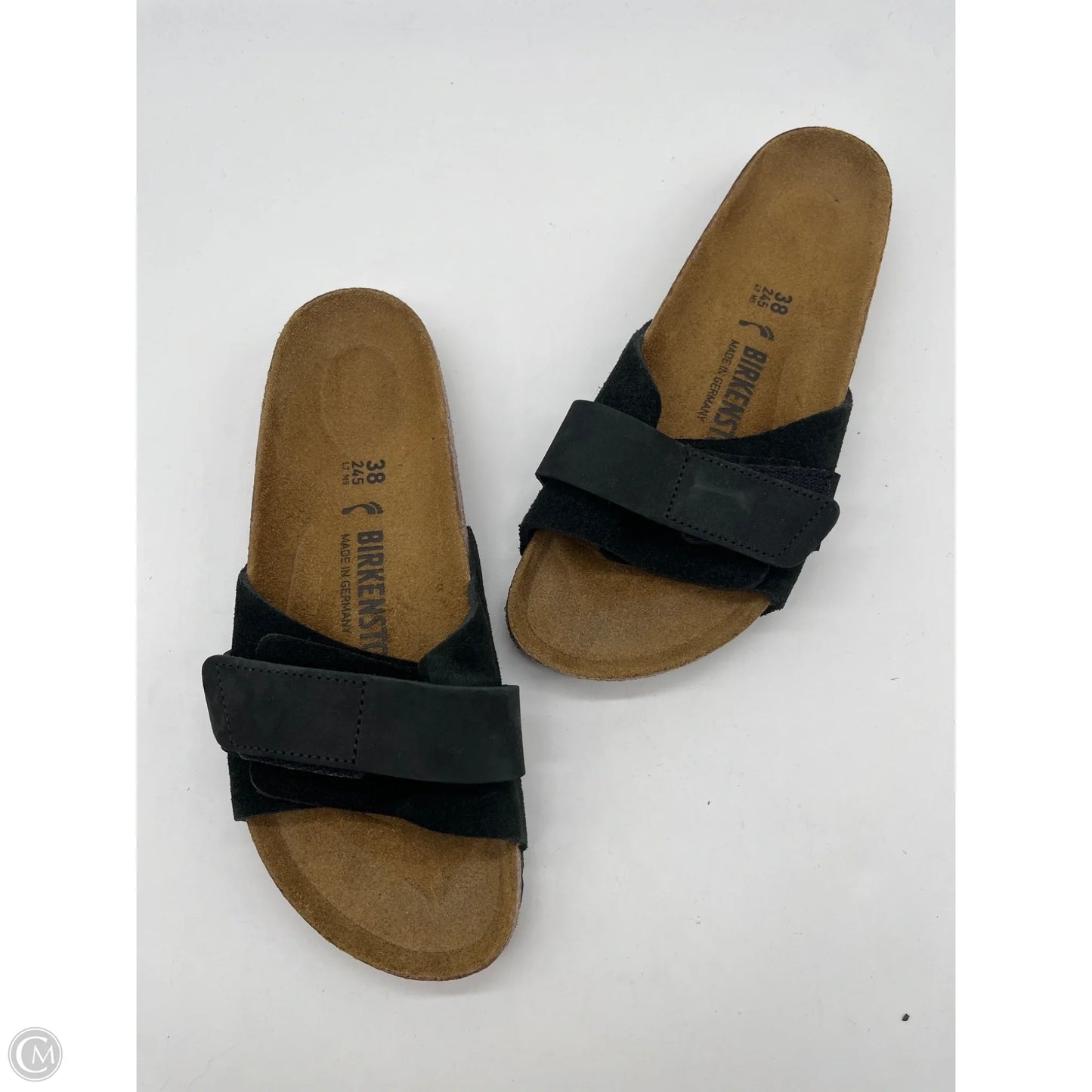 Sandals Flats By Birkenstock In Black, Size: 7