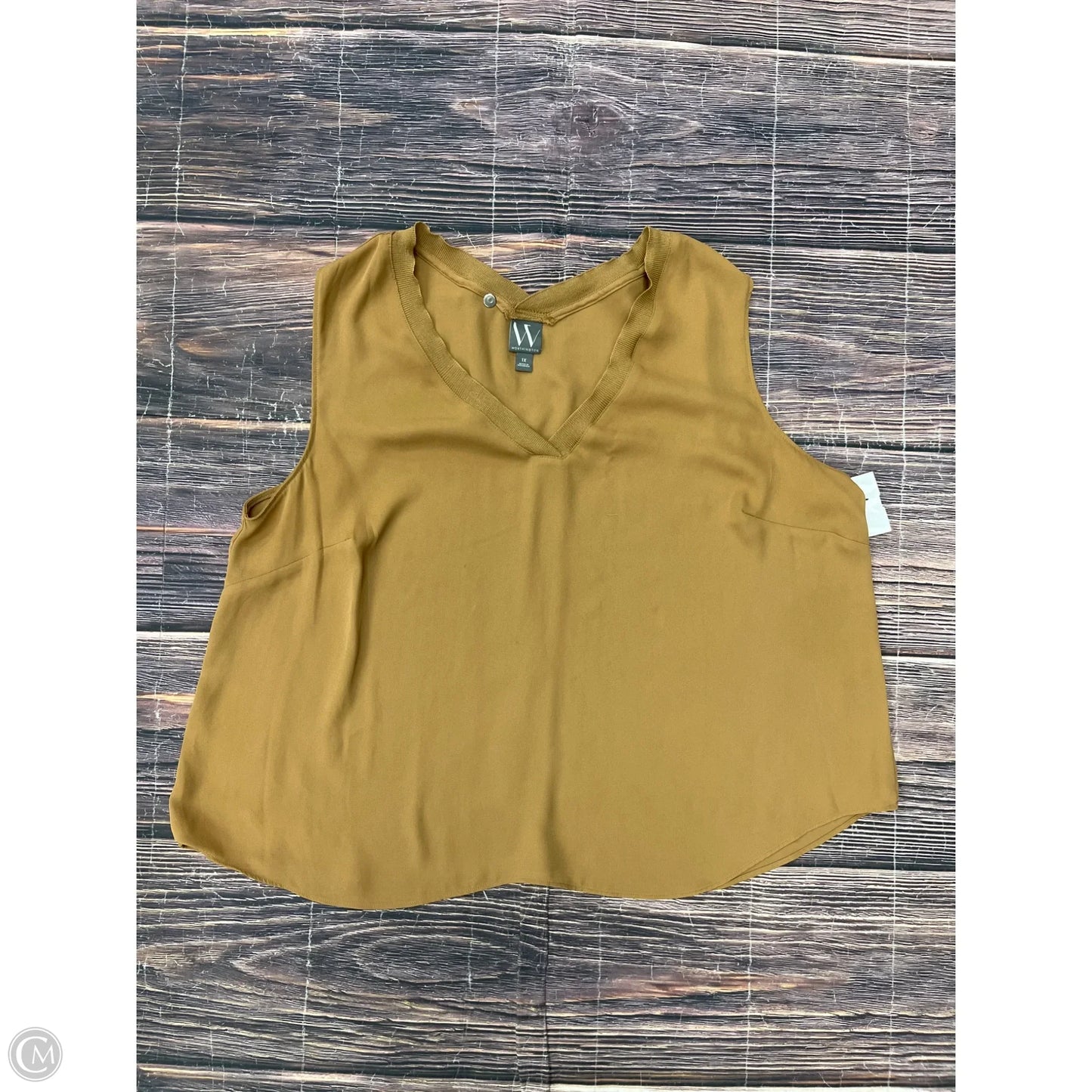 Tank Top By Worthington In Brown, Size: 1x