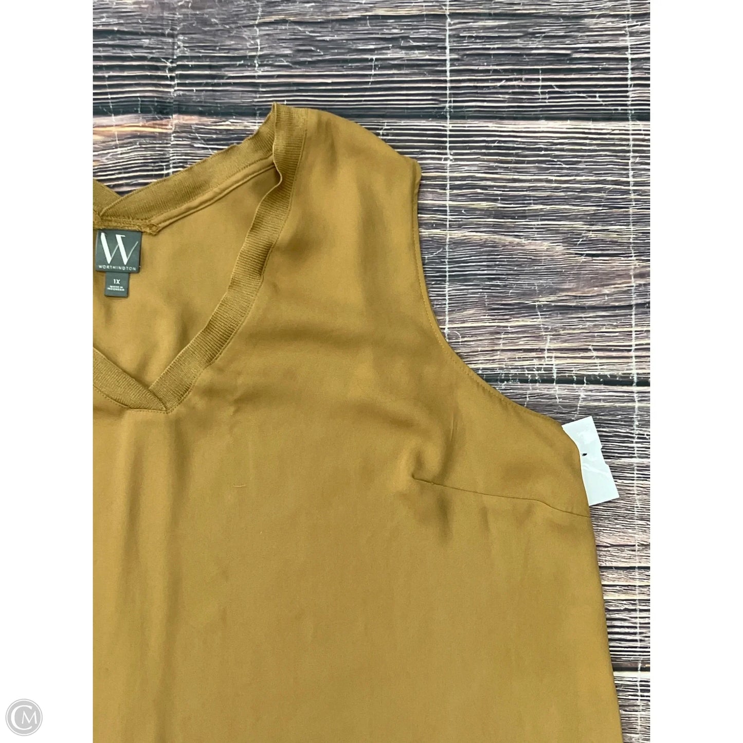 Tank Top By Worthington In Brown, Size: 1x