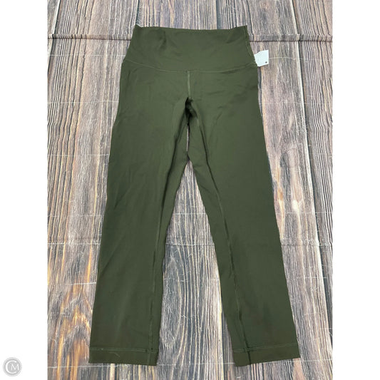 Athletic Leggings By Lululemon In Green, Size: 4