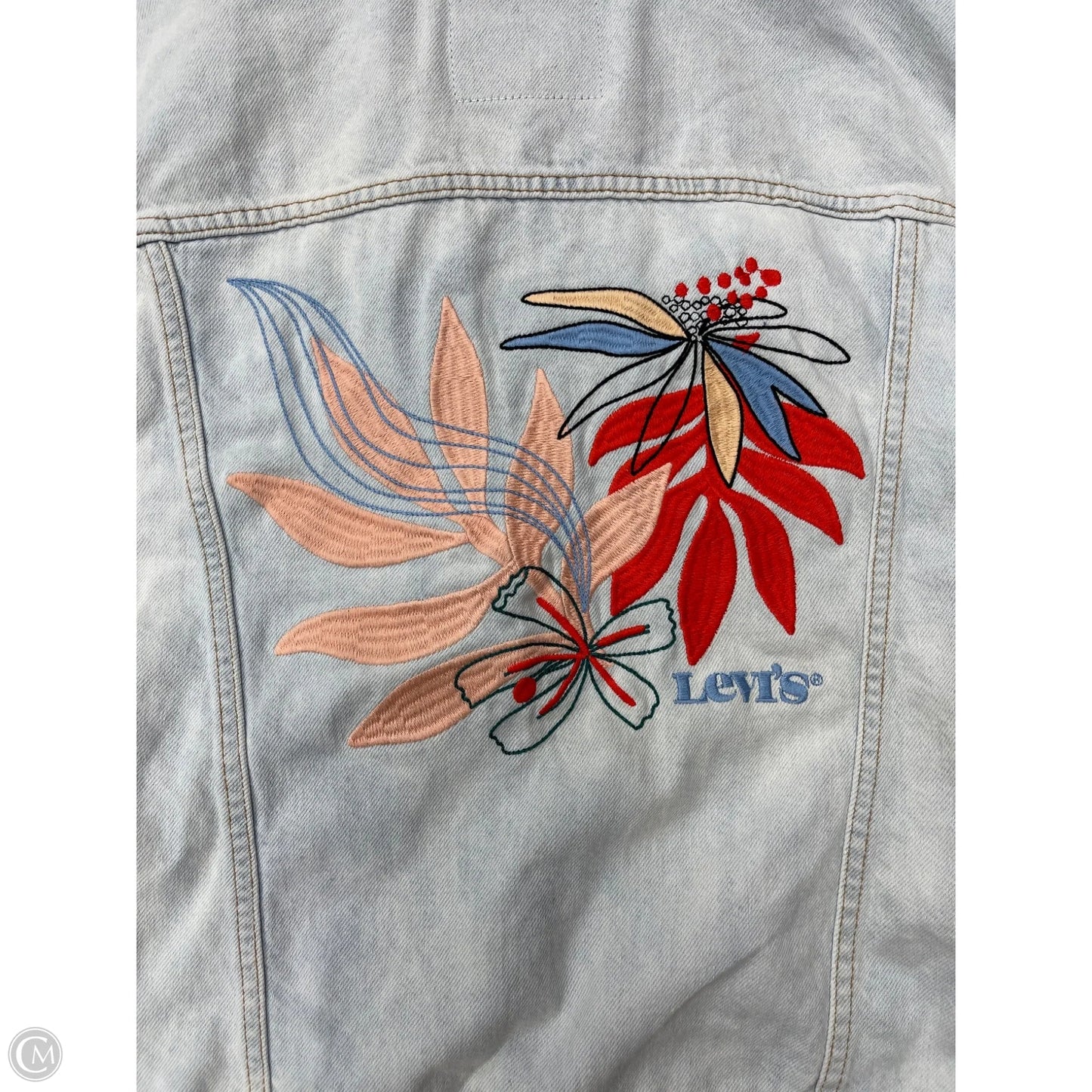 Jacket Denim By Levis In Blue Denim, Size: M