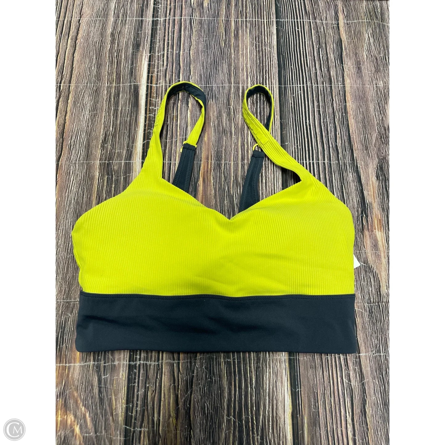Athletic Bra By Zyia In Yellow, Size: L