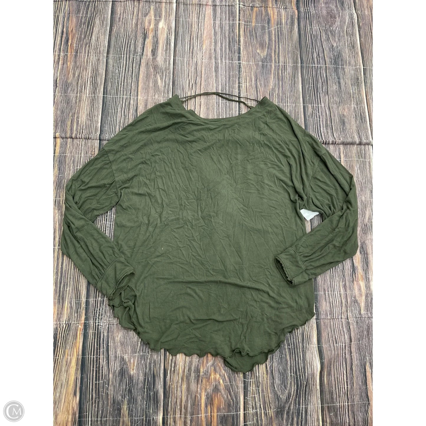 Top Long Sleeve By Free People In Green, Size: M