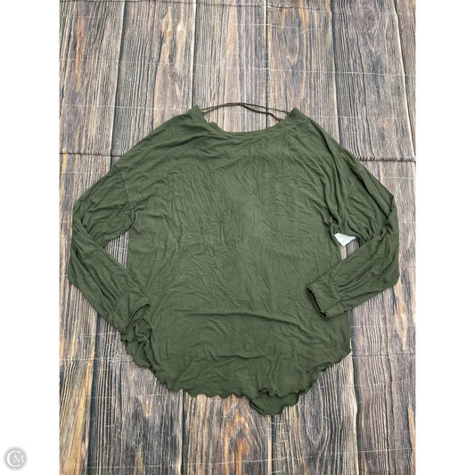 Top Long Sleeve By Free People In Green, Size: M