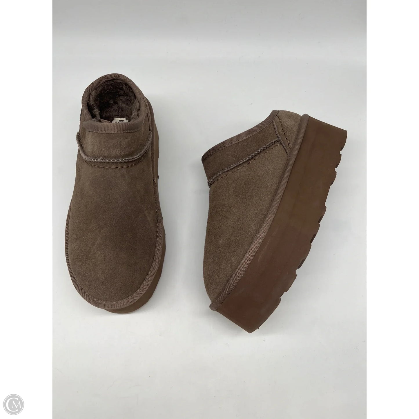 Boots Ankle Flats By Cushionaire In Brown, Size: 8