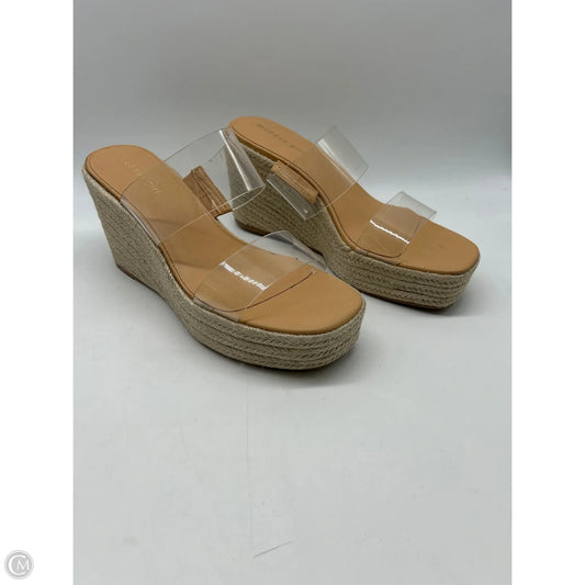 Sandals Heels Wedge By Madden Girl In Tan, Size: 11