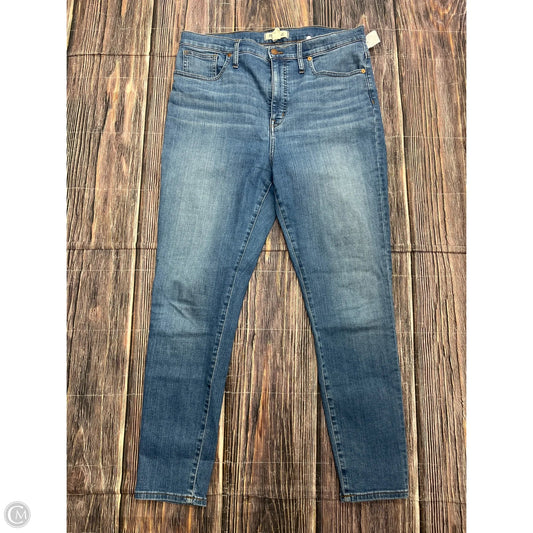 Jeans Skinny By Madewell In Blue Denim, Size: 14l