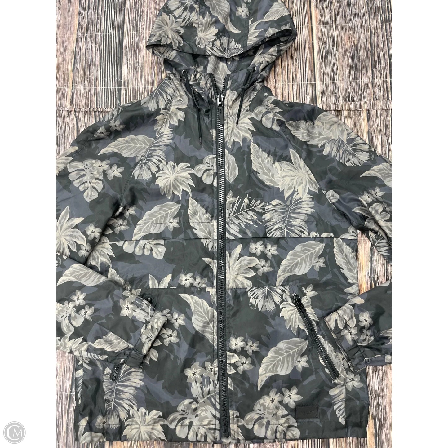 Jacket Designer By Coach In Black, Size: S