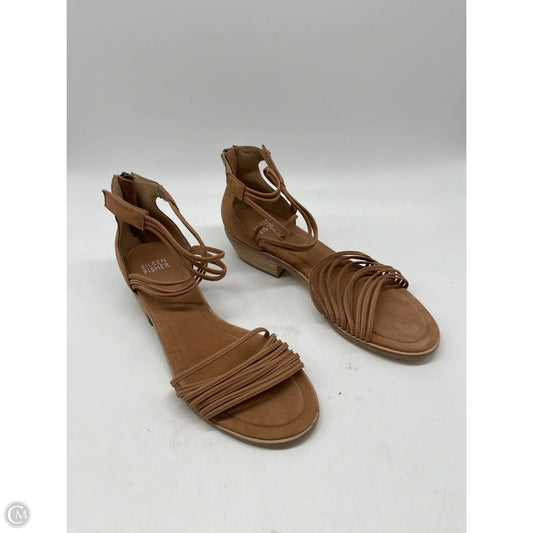 Sandals Flats By Eileen Fisher In Brown, Size: 7.5