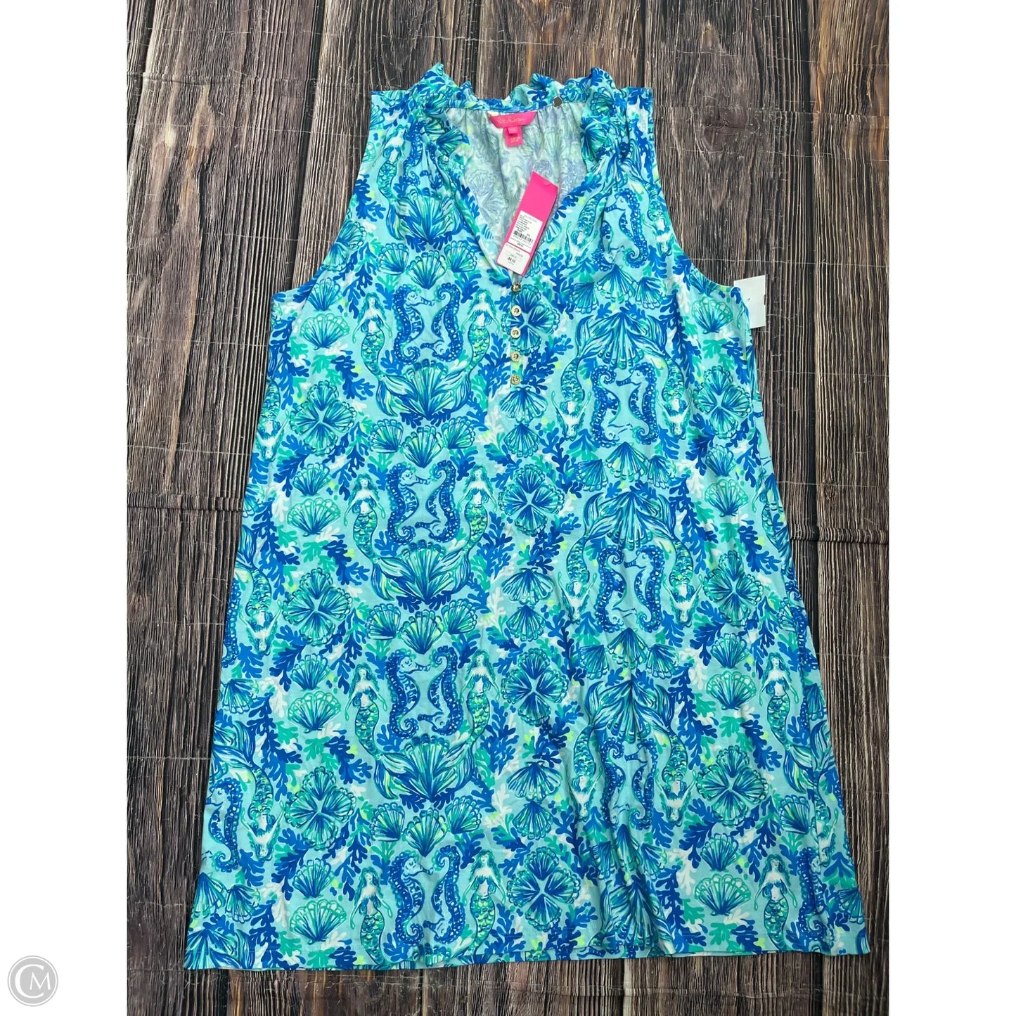 Dress Designer By Lilly Pulitzer In Blue, Size: 1x