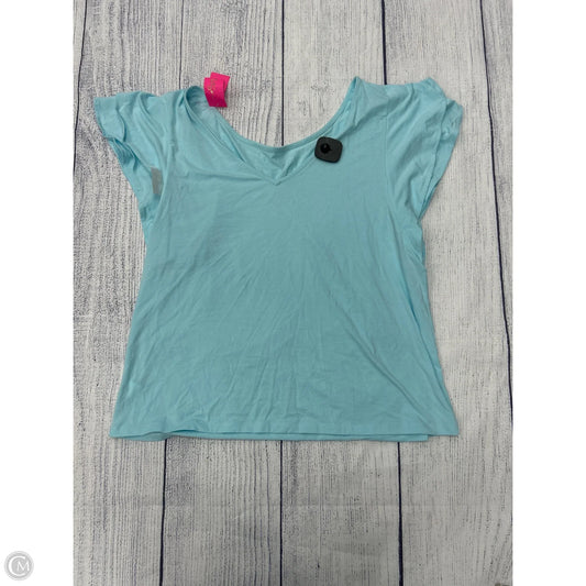 Top Short Sleeve Designer By Lilly Pulitzer In Blue, Size: Xl