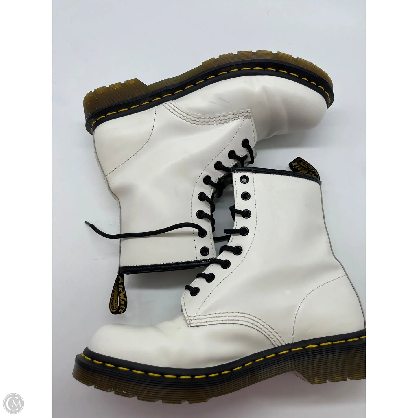 Boots Combat By Dr Martens In White, Size: 9