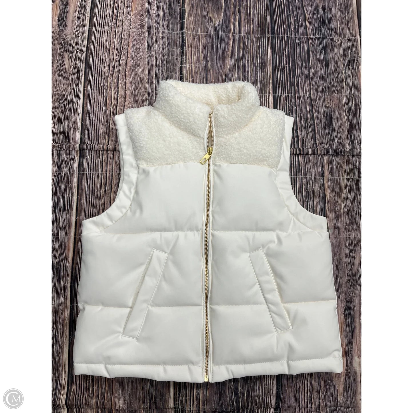 Vest Puffer & Quilted By Maurices In Cream, Size: S