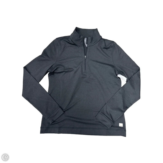 Athletic Top Long Sleeve Collar By Vuori In Black, Size: Xl