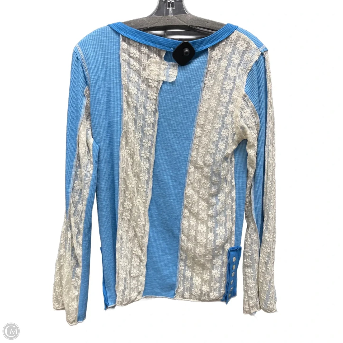 Top Long Sleeve By Pol In Blue, Size: M