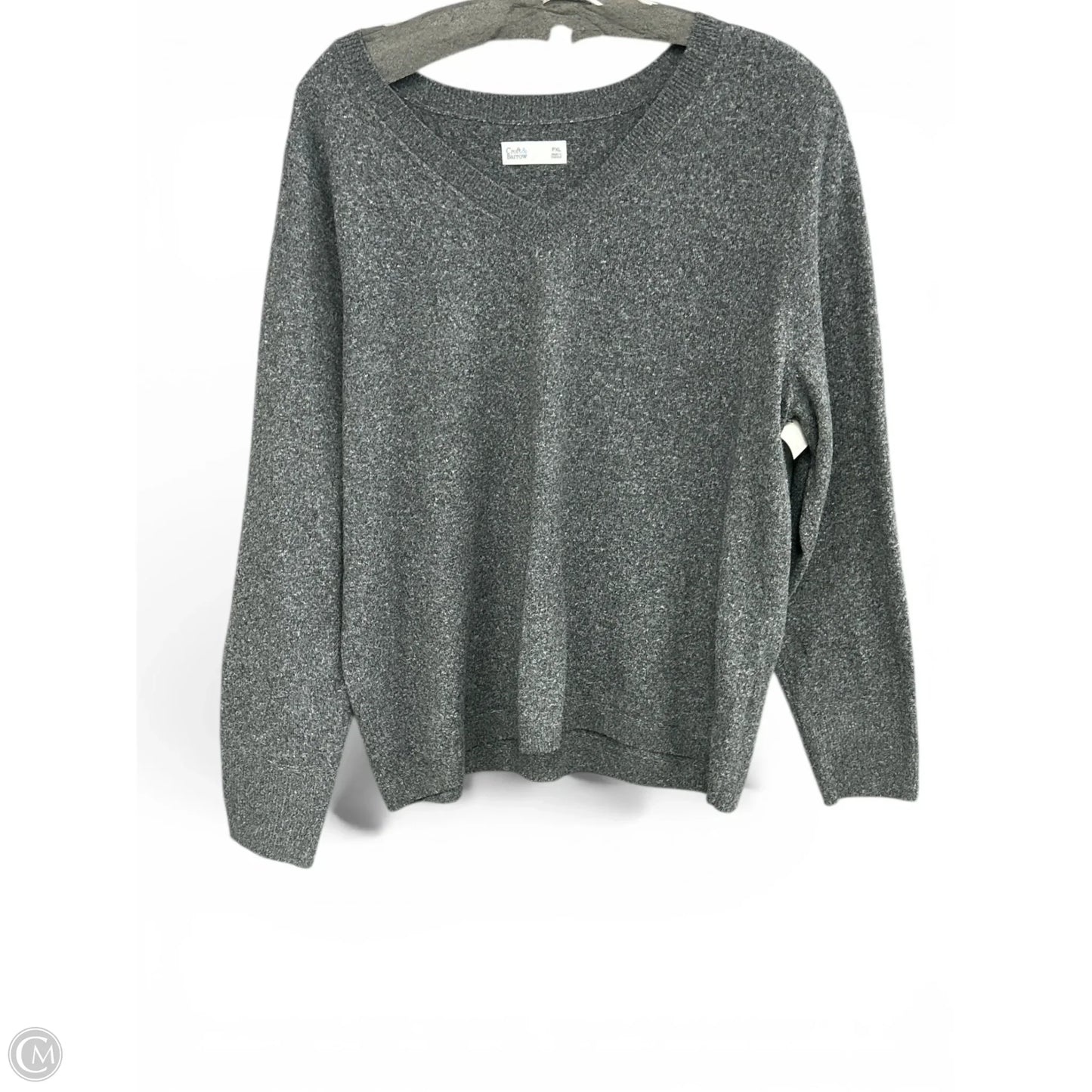 Sweater By Croft And Barrow In Grey, Size: Xlp