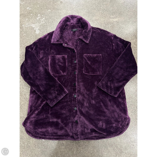 Jacket Shirt By Torrid In Purple, Size: 1x