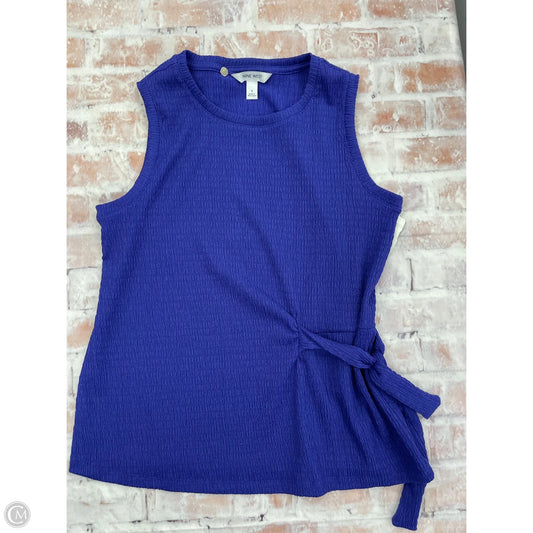 Top Sleeveless By Nine West In Blue, Size: S