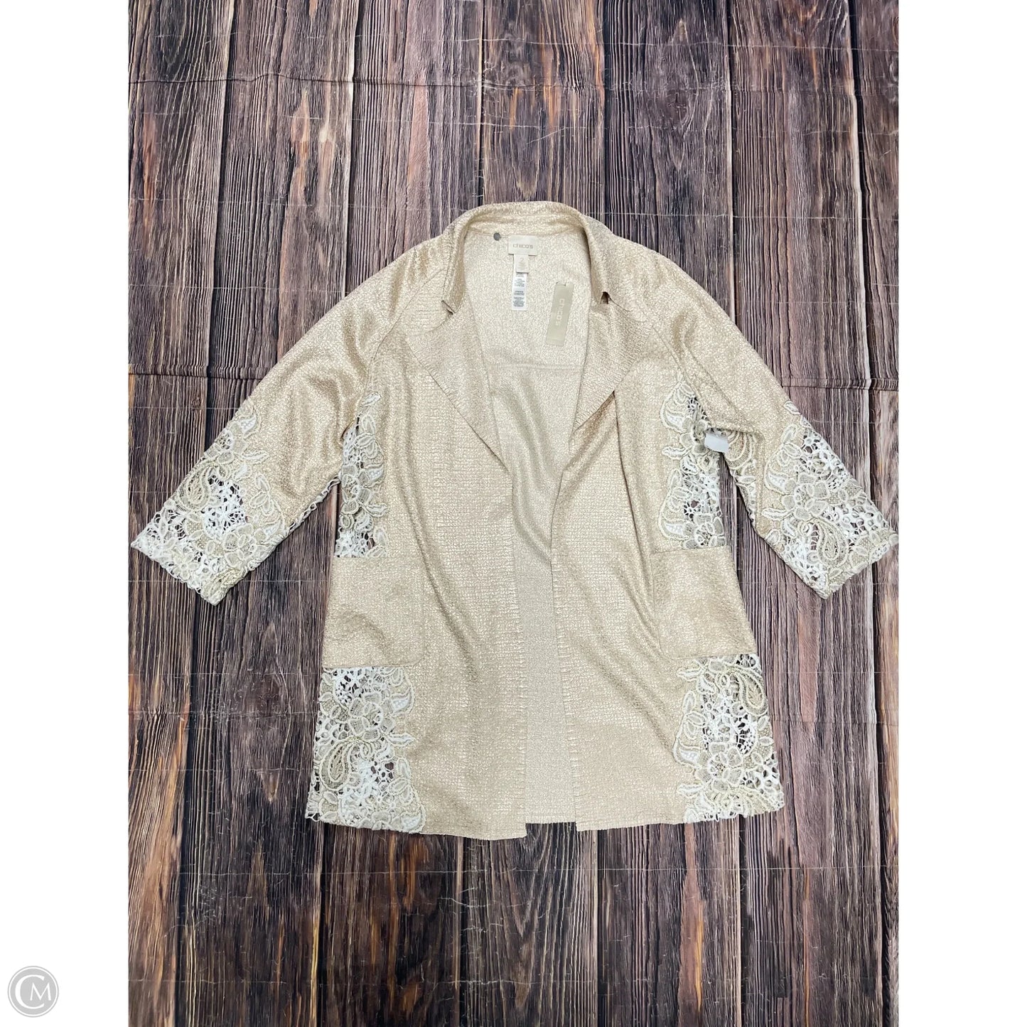 Cardigan By Chicos In Gold, Size: L
