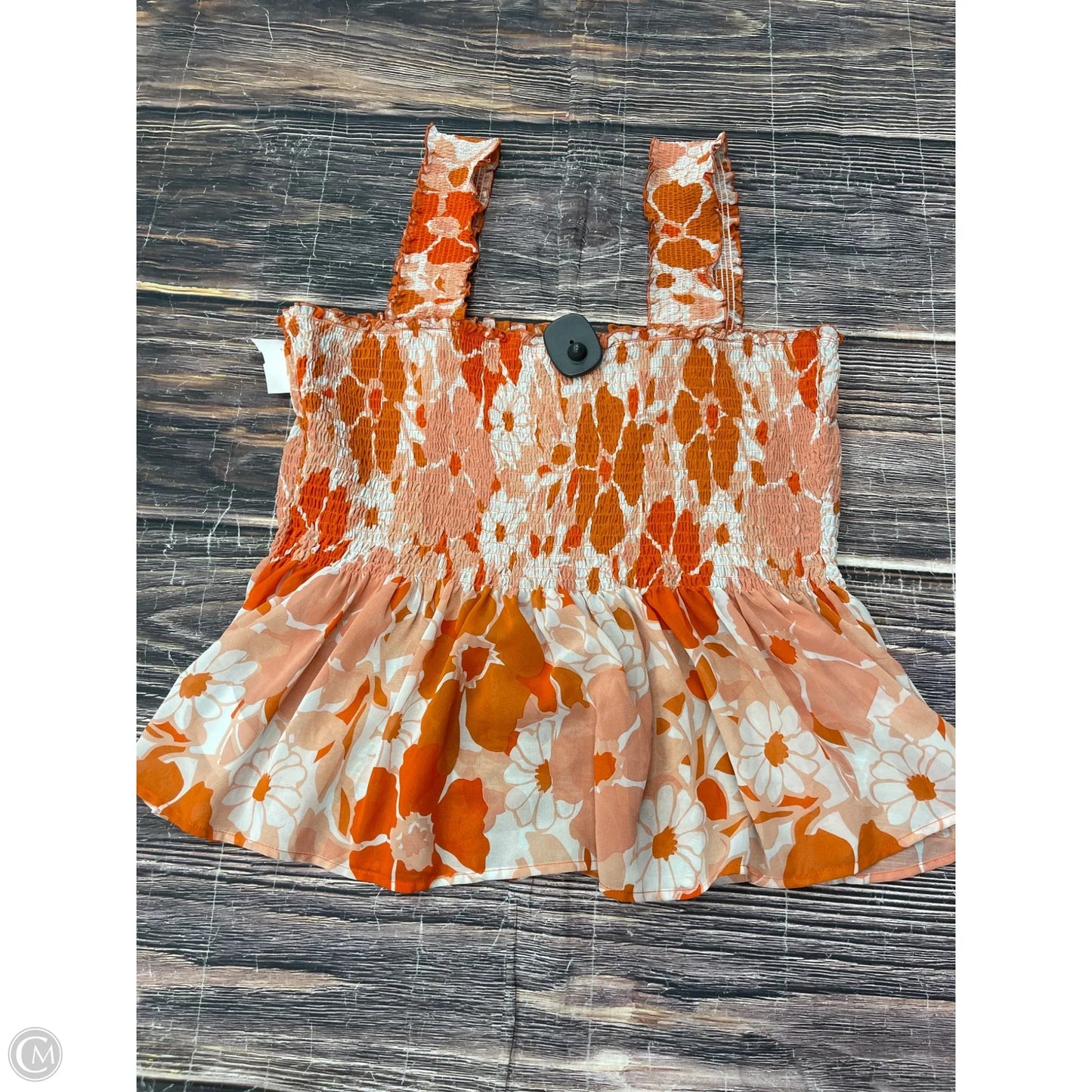 Top Sleeveless By Clothes Mentor In Orange, Size: 3x