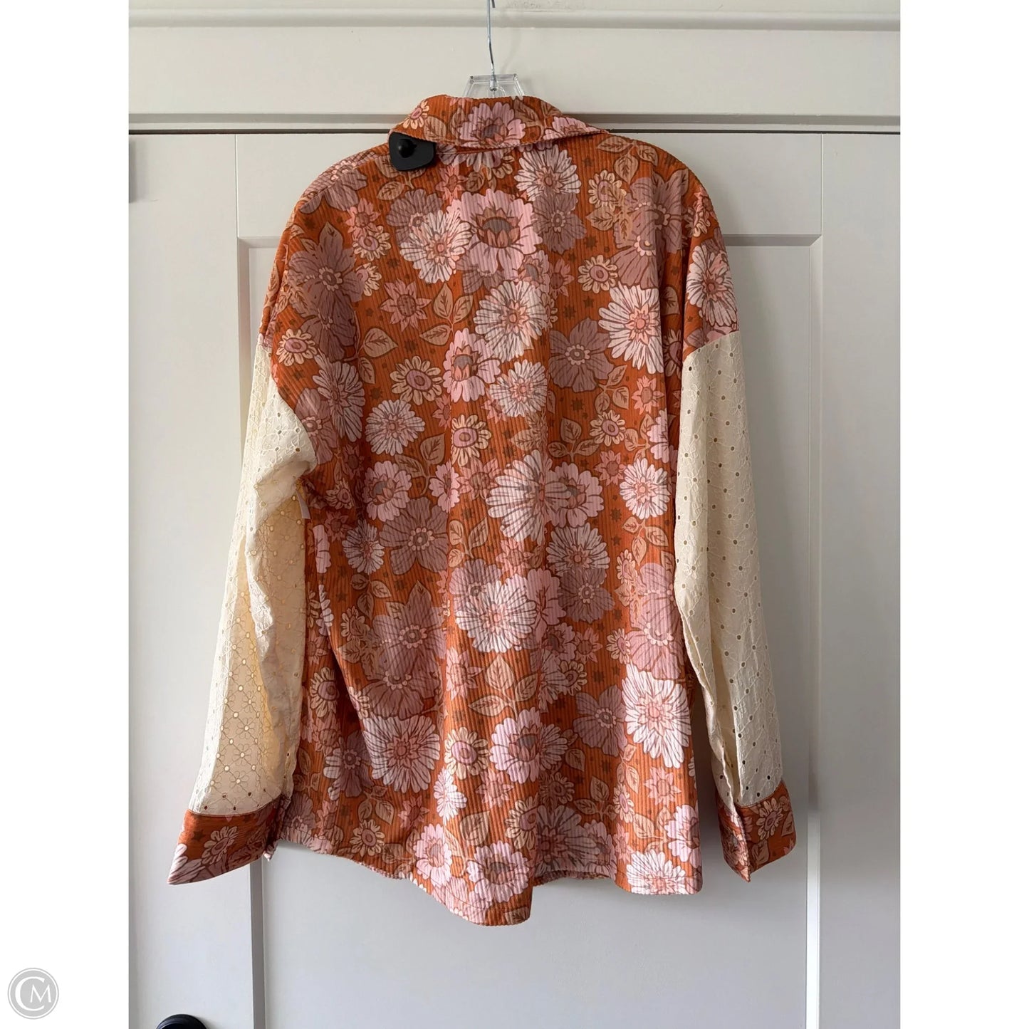 Top Long Sleeve By Clothes Mentor In Orange, Size: 2x