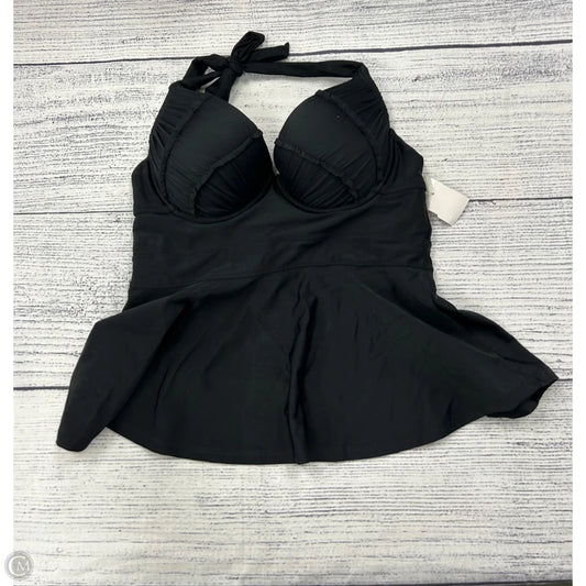 Swimsuit Top By Betsey Johnson In Black, Size: M