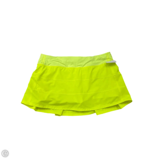 Athletic Skirt By Lululemon In Yellow, Size: 12